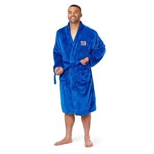 NFL New York Giants L/XL Silk Touch Bathrobe 26 x 47 Inches